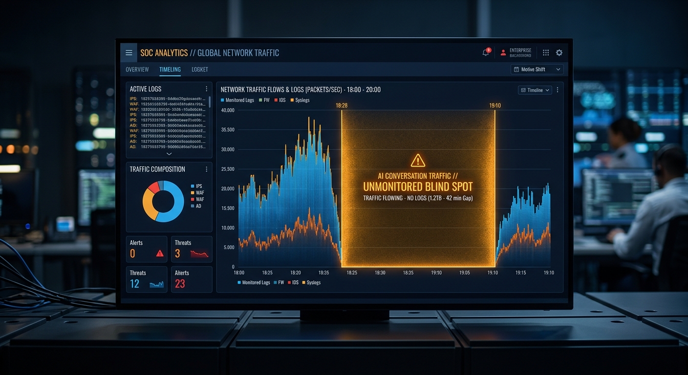 What Your SIEM Can't See: The Blind Spot in AI Traffic Monitoring